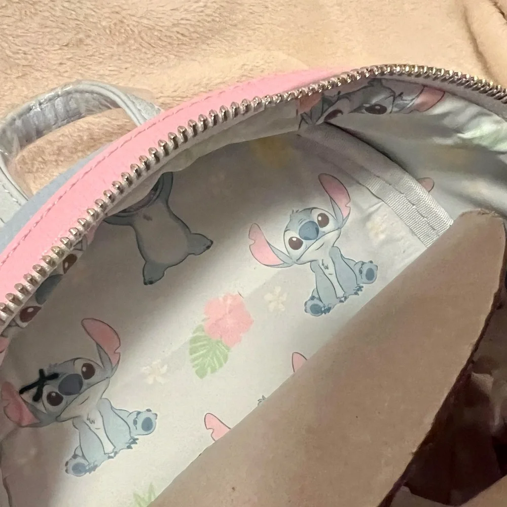 Disney Parks Loungefly Pastel Blue Stitch 626 Day Backpack - Picture 11 of 12